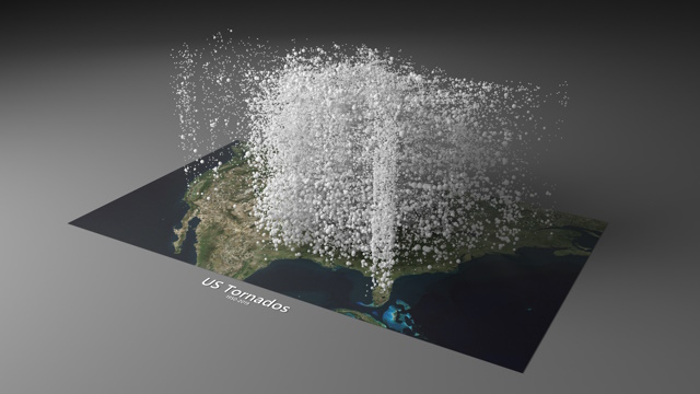 US Tornados 1950-2019